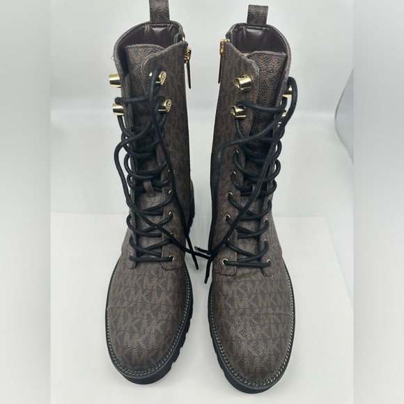Michael Kors Bryce Combat Boots Women’s Size 8 - Like New, Blockbuster Price! - Picture 3 of 10